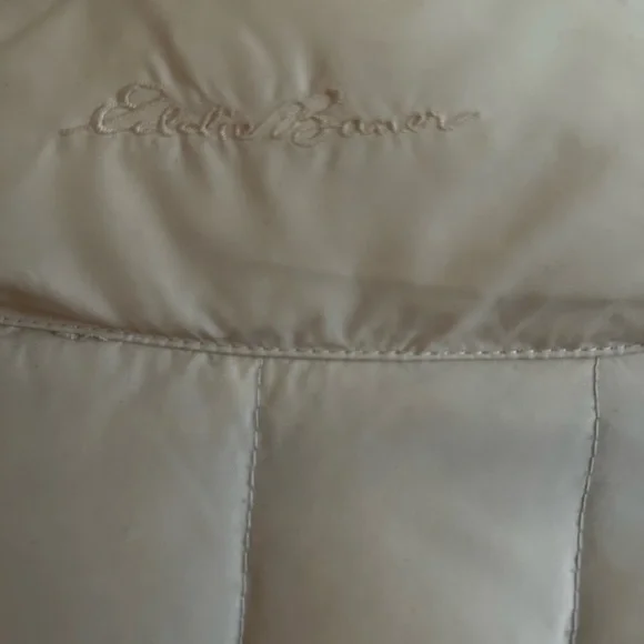 *Super Warm* Eddie Bauer 100% Goose Down White Puffer Jacket - Picture 3 of 17